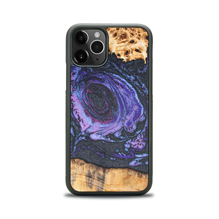 iPhone 11 Pro Handyhülle aus Harz und Holz - Synergy#F24