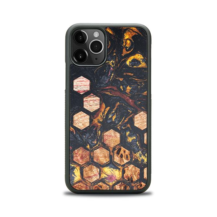 iPhone 11 Pro Handyhülle aus Harz und Holz - Synergy#F26