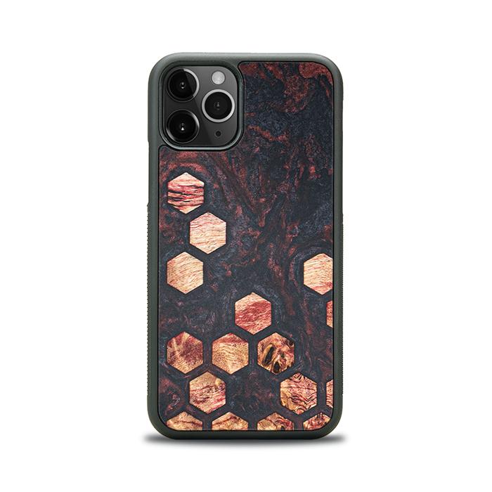 iPhone 11 Pro Handyhülle aus Harz und Holz - Synergy#F27