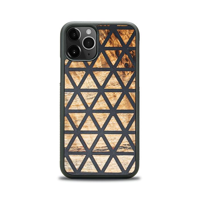 iPhone 11 Pro Handyhülle aus Harz und Holz - Synergy#F29