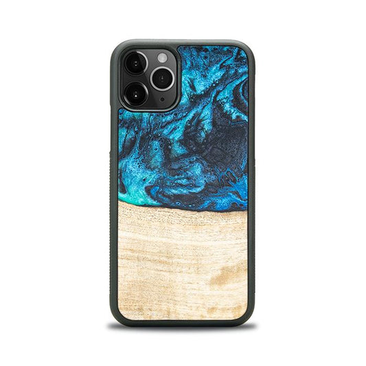 iPhone 11 Pro Handyhülle aus Harz und Holz - Synergy#F3
