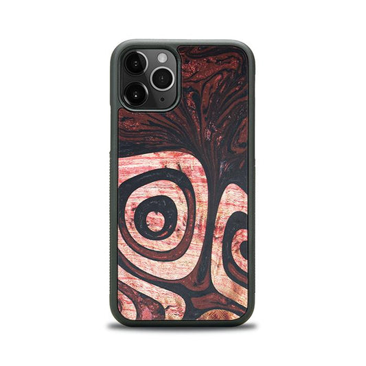 iPhone 11 Pro Handyhülle aus Harz und Holz - Synergy#F32