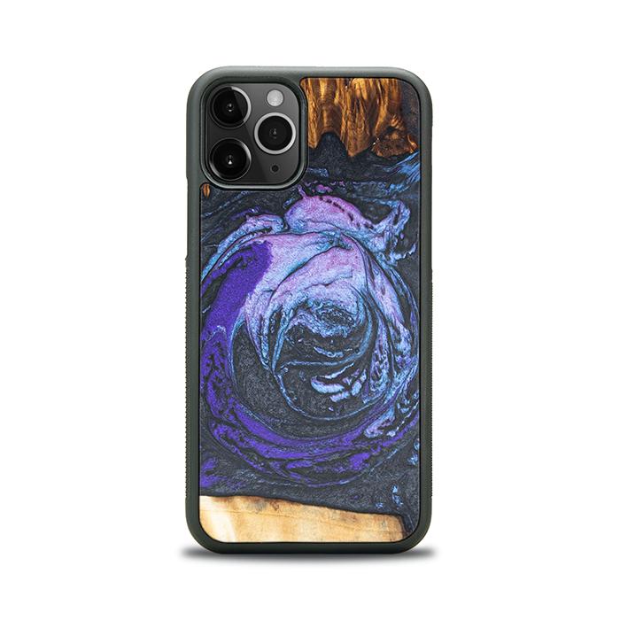 iPhone 11 Pro Handyhülle aus Harz und Holz - Synergy#F34