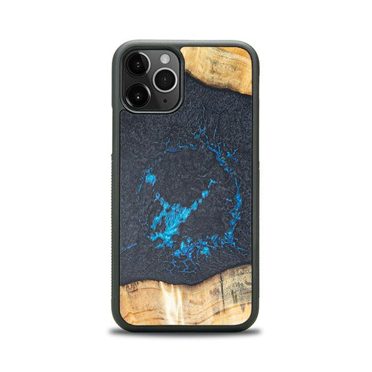 iPhone 11 Pro Handyhülle aus Harz und Holz - Synergy#F35