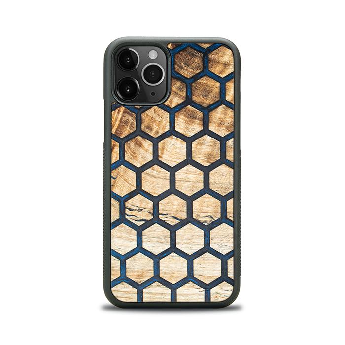 iPhone 11 Pro Handyhülle aus Harz und Holz - Synergy#F36