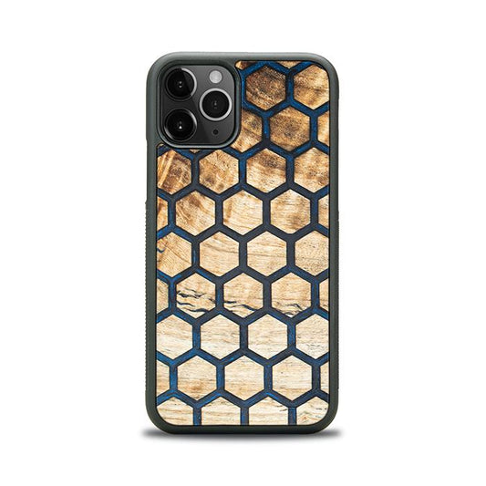 iPhone 11 Pro Handyhülle aus Harz und Holz - Synergy#F36