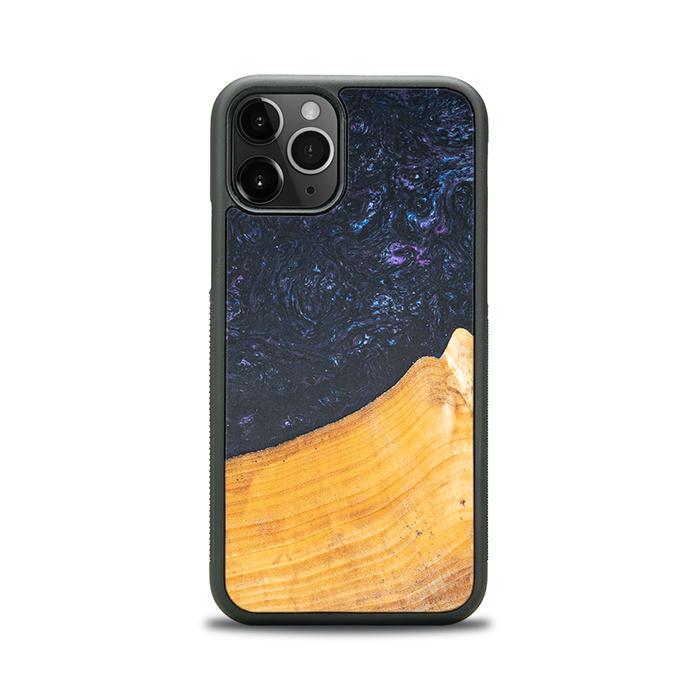 iPhone 11 Pro Handyhülle aus Harz und Holz - Synergy#F37