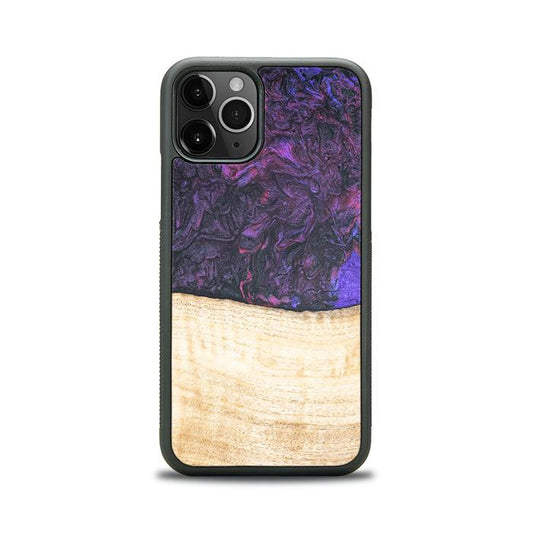 iPhone 11 Pro Handyhülle aus Harz und Holz - Synergy#F4