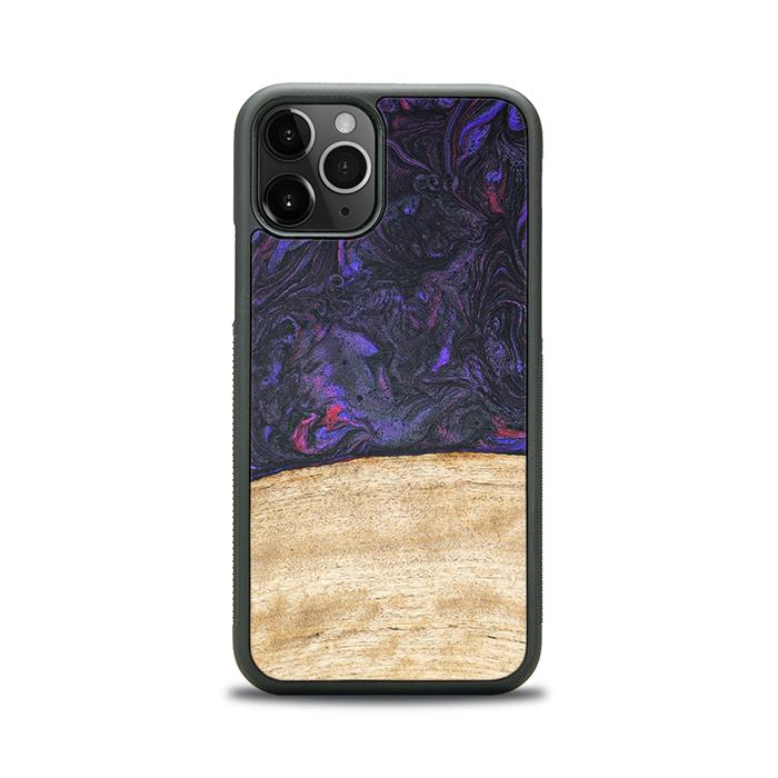 iPhone 11 Pro Handyhülle aus Harz und Holz - Synergy#F7