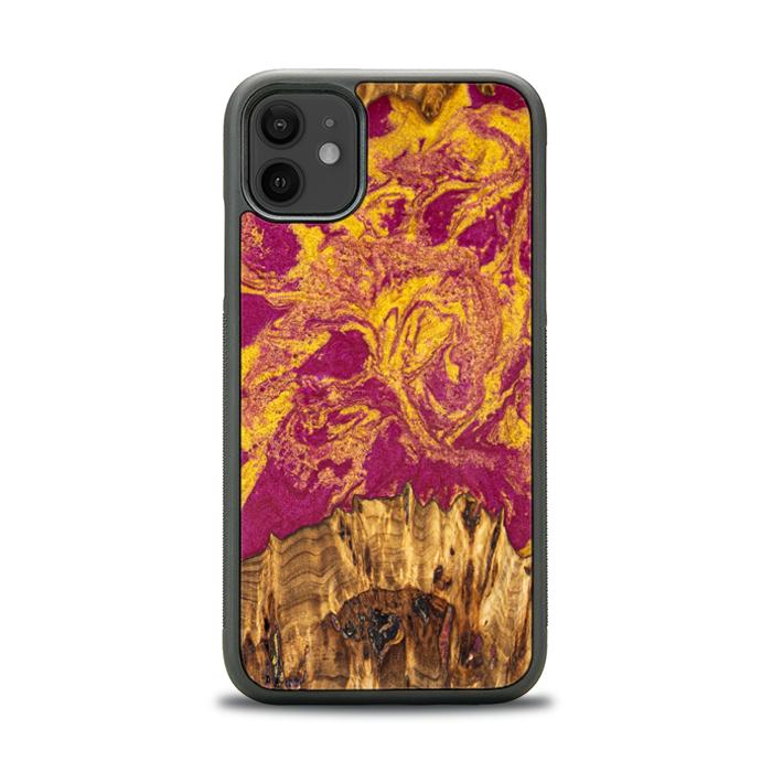 iPhone 11 Handyhülle aus Harz und Holz - Synergy#E11