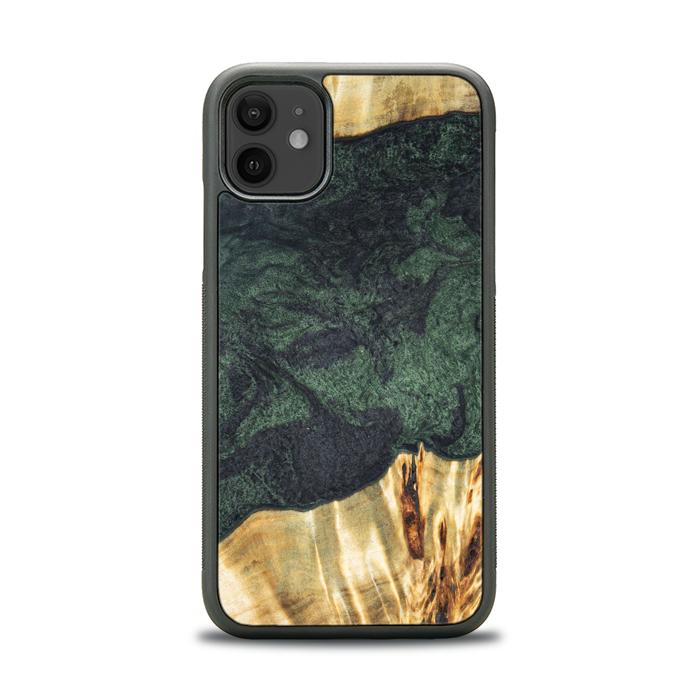 iPhone 11 Handyhülle aus Harz und Holz - Synergy#E14