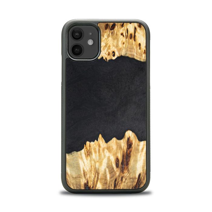 iPhone 11 Handyhülle aus Harz und Holz - Synergy#E19