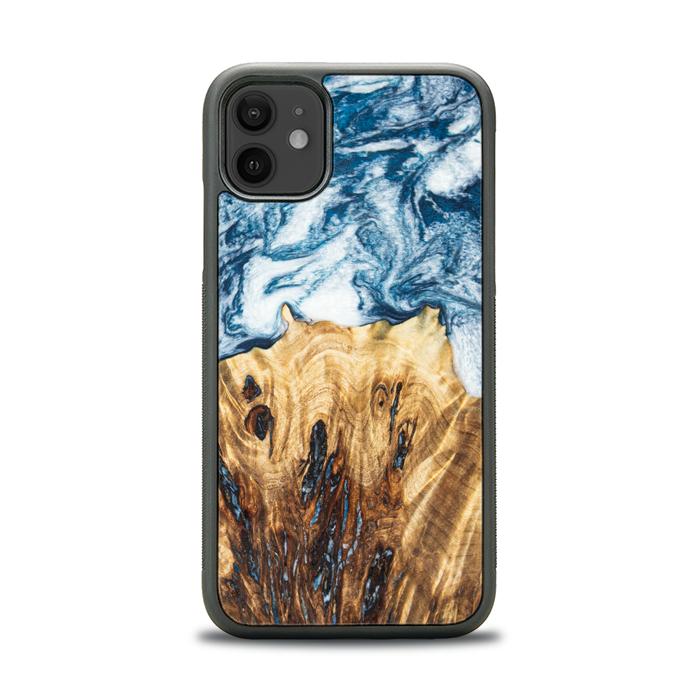 iPhone 11 Handyhülle aus Harz und Holz - Synergy#E23