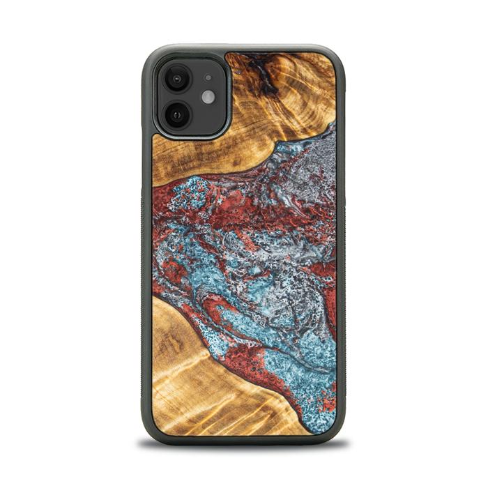 iPhone 11 Handyhülle aus Harz und Holz - Synergy#E7