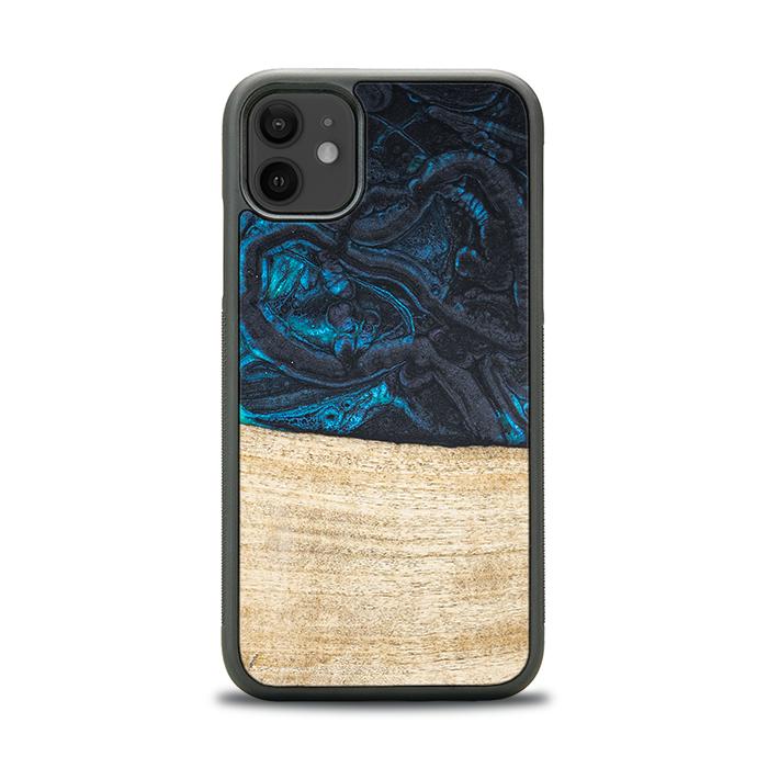 iPhone 11 Handyhülle aus Harz und Holz - Synergy#F13