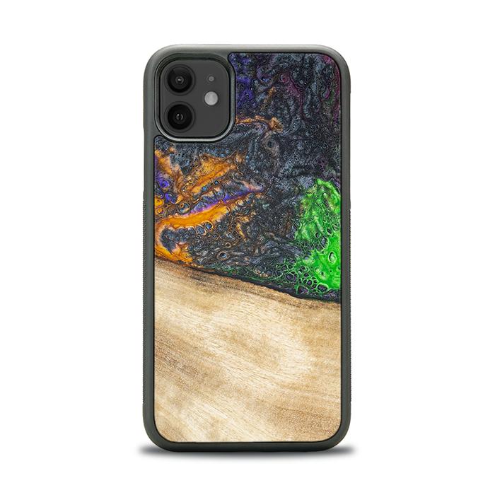 iPhone 11 Handyhülle aus Harz und Holz - Synergy#F15