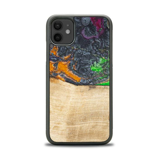 iPhone 11 Handyhülle aus Harz und Holz - Synergy#F16