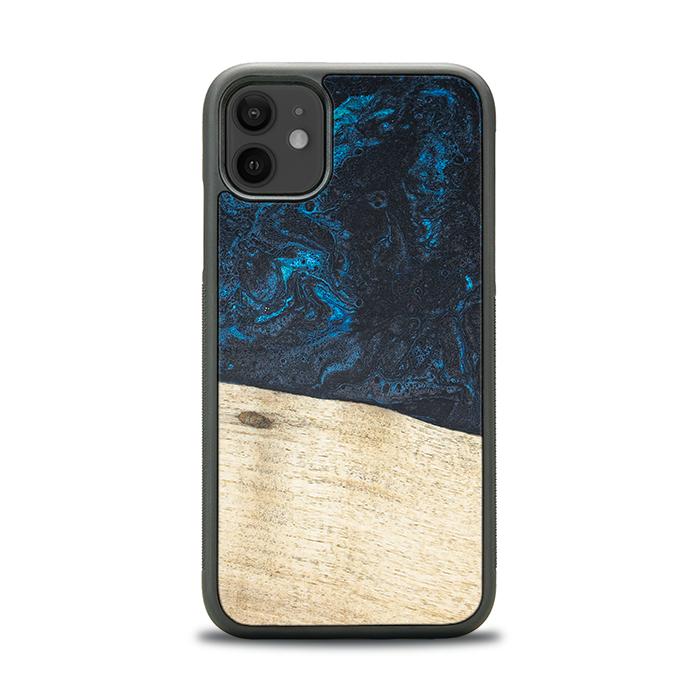 iPhone 11 Handyhülle aus Harz und Holz - Synergy#F17