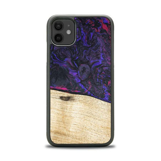 iPhone 11 Handyhülle aus Harz und Holz - Synergy#F18