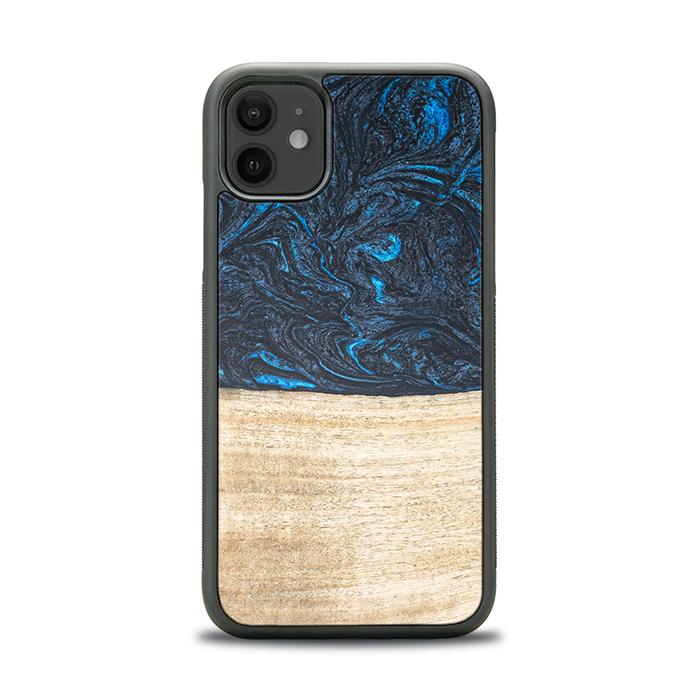 iPhone 11 Handyhülle aus Harz und Holz - Synergy#F19
