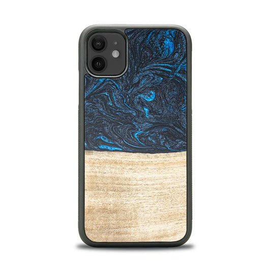 iPhone 11 Handyhülle aus Harz und Holz - Synergy#F19