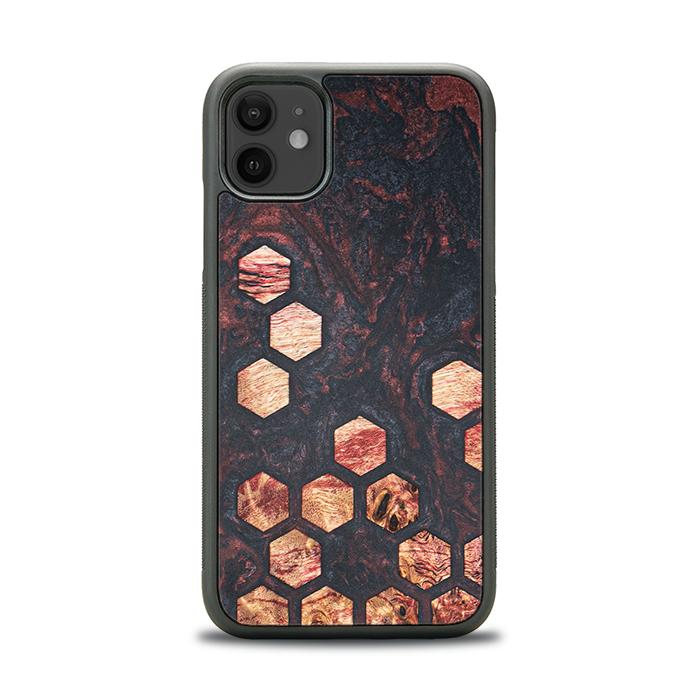 iPhone 11 Handyhülle aus Harz und Holz - Synergy#F27