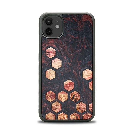 iPhone 11 Handyhülle aus Harz und Holz - Synergy#F27