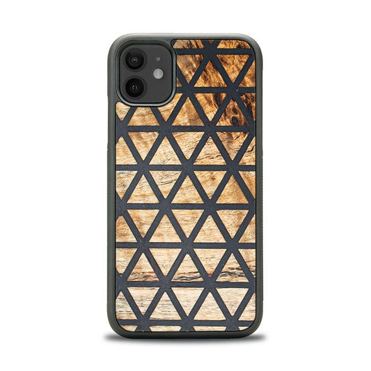 iPhone 11 Handyhülle aus Harz und Holz - Synergy#F29