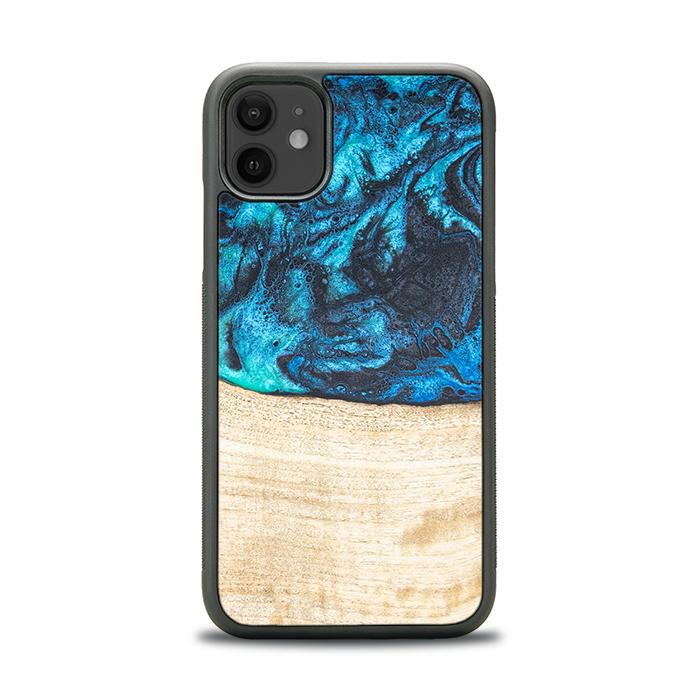 iPhone 11 Handyhülle aus Harz und Holz - Synergy#F3