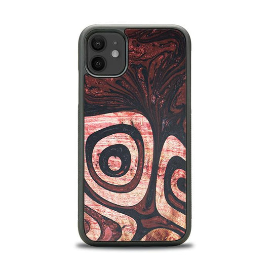 iPhone 11 Handyhülle aus Harz und Holz - Synergy#F32