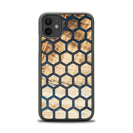 iPhone 11 Handyhülle aus Harz und Holz - Synergy#F36