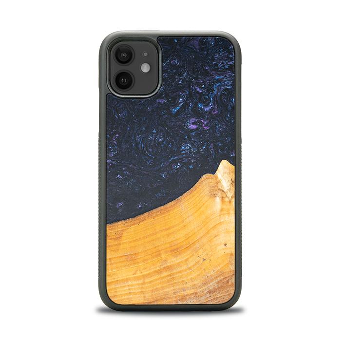 iPhone 11 Handyhülle aus Harz und Holz - Synergy#F37