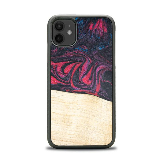 iPhone 11 Handyhülle aus Harz und Holz - Synergy#F5