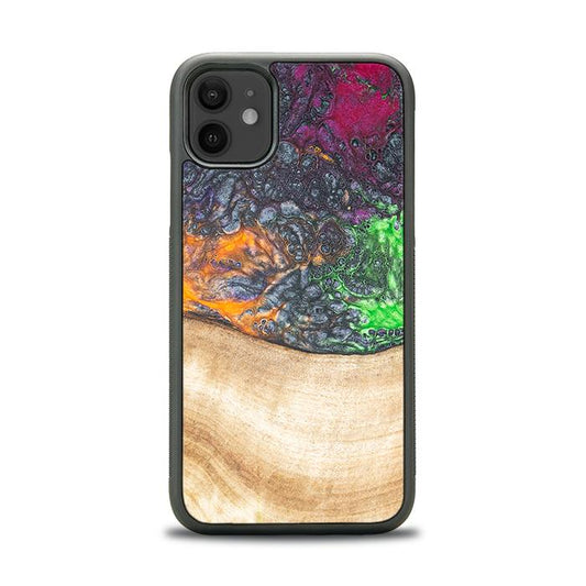 iPhone 11 Handyhülle aus Harz und Holz - Synergy#F6