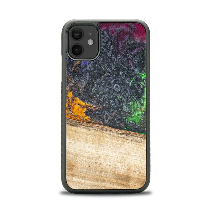 iPhone 11 Handyhülle aus Harz und Holz - Synergy#F8