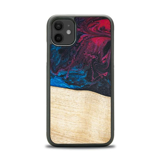 iPhone 11 Handyhülle aus Harz und Holz - Synergy#F9