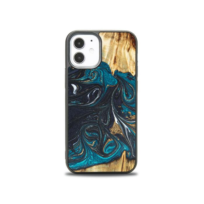 iPhone 12 Mini Handyhülle aus Harz und Holz - SYNERGY#E1