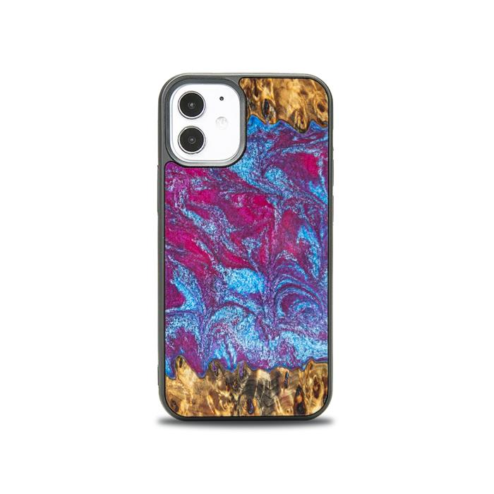 iPhone 12 Mini Etui na telefon z żywicy i drewna - Synergy#E15