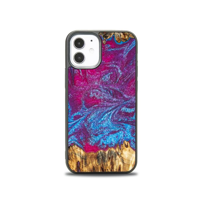 iPhone 12 Mini Resin & Wood Phone Case - Synergy#E3