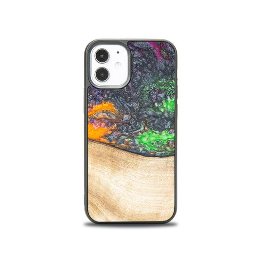 iPhone 12 Mini Handyhülle aus Harz und Holz - Synergy#F1