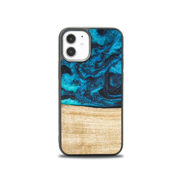 iPhone 12 Mini Handyhülle aus Harz und Holz - Synergy#F11