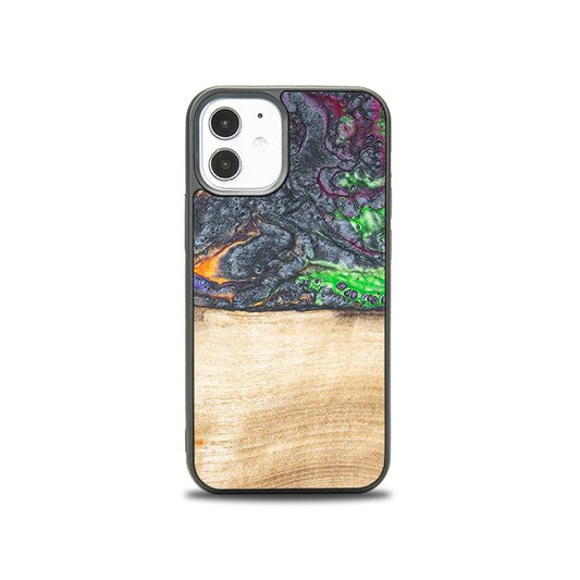 iPhone 12 Mini Handyhülle aus Harz und Holz - Synergy#F2