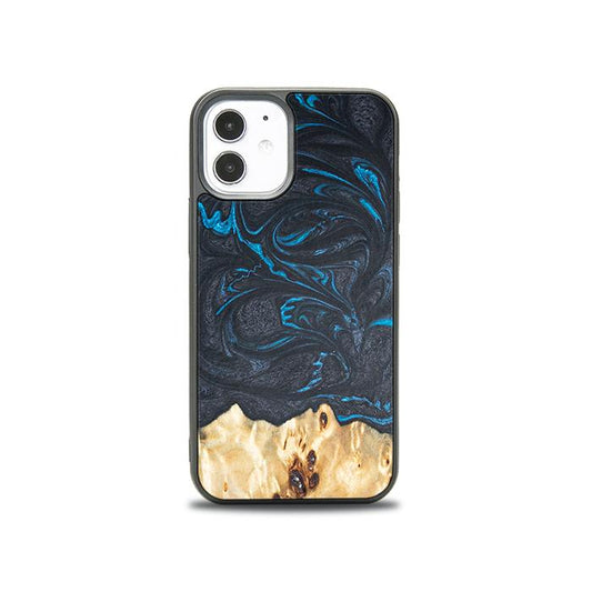 iPhone 12 Mini Handyhülle aus Harz und Holz - Synergy#F21