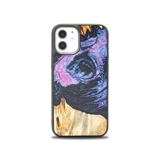 iPhone 12 Mini Handyhülle aus Harz und Holz - Synergy#F25