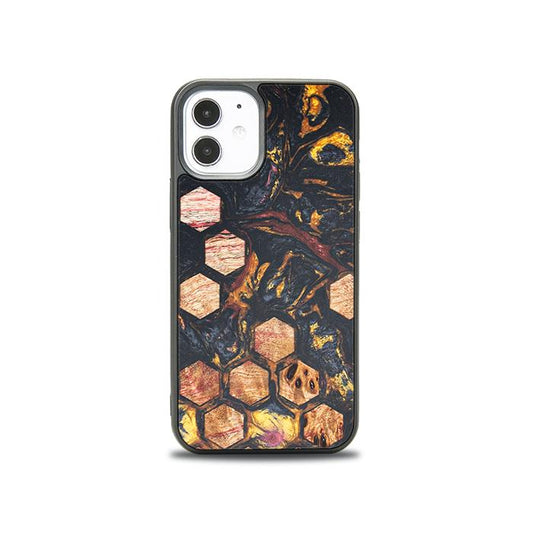 iPhone 12 Mini Handyhülle aus Harz und Holz - Synergy#F26
