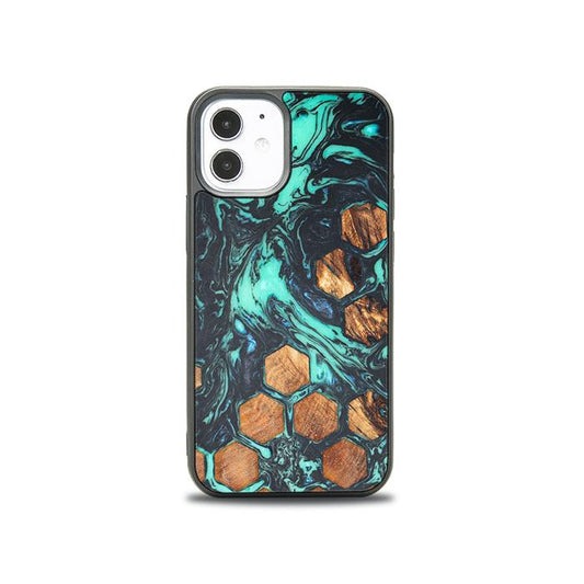 iPhone 12 Mini Handyhülle aus Harz und Holz - Synergy#F28