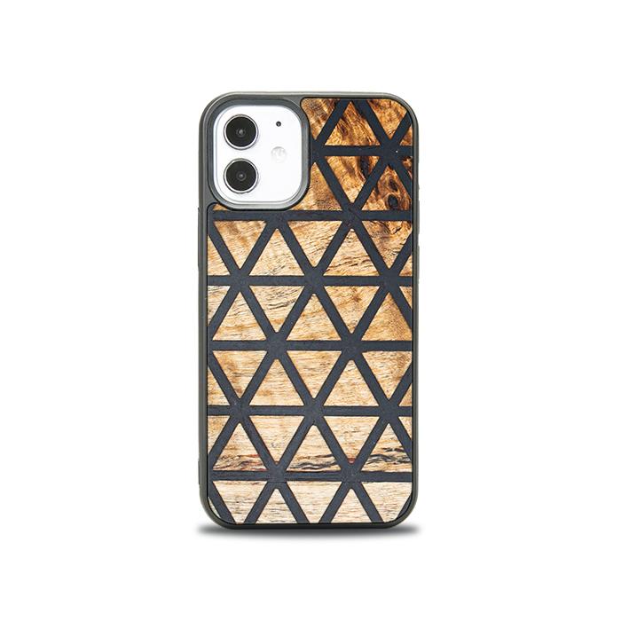 iPhone 12 Mini Handyhülle aus Harz und Holz - Synergy#F29