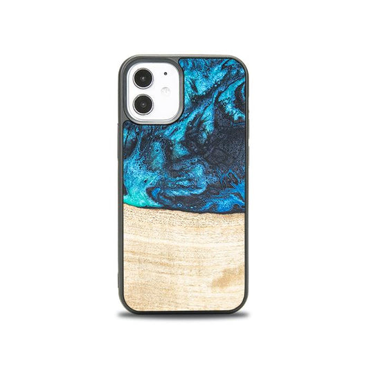 iPhone 12 Mini Handyhülle aus Harz und Holz - Synergy#F3