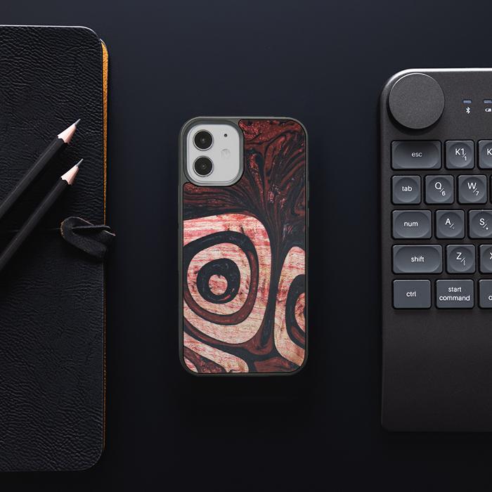 iPhone 12 Mini Handyhülle aus Harz und Holz - Synergy#F32