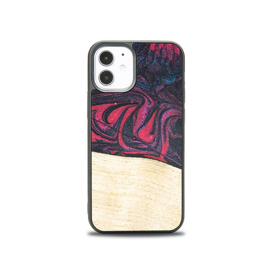 iPhone 12 Mini Handyhülle aus Harz und Holz - Synergy#F5